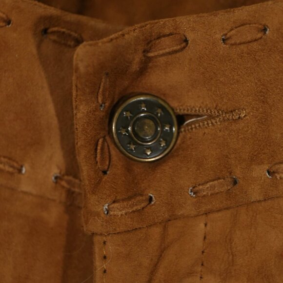 Vintage Old Gringo Suede Leather Pants — Brown, Bootcut, US 6 (33”) - Picture 5 of 10